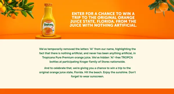 Tropicana’s Tropcn Sweepstakes - Your Chance to Visit Key West, Florida for Free