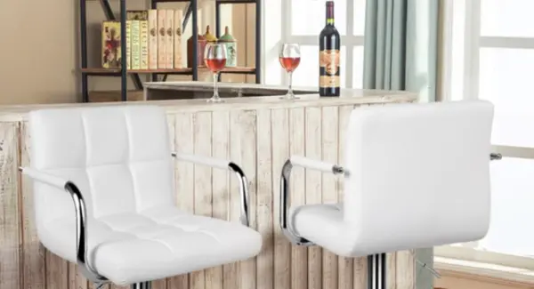 Yaheetech Giveaway - Win a 4 pcs White Bar Stool Set